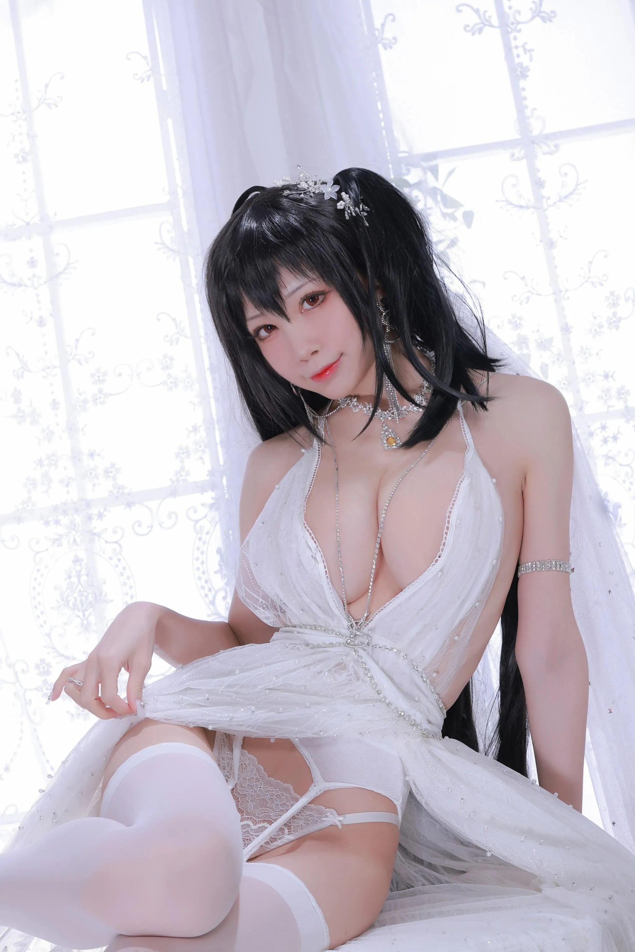 水淼Aqua – NO.101 大凤婚纱 [75P]插图8